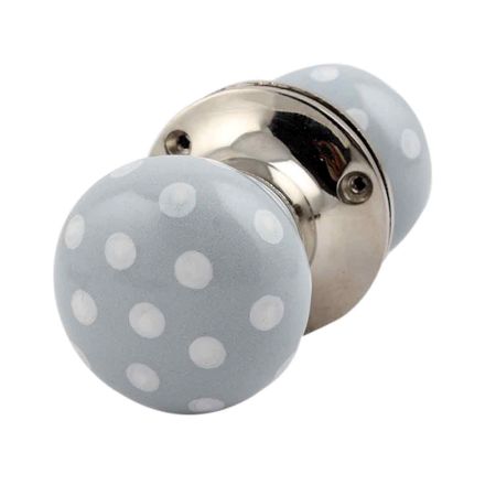 Grey Dot Mortice Handle 2.25